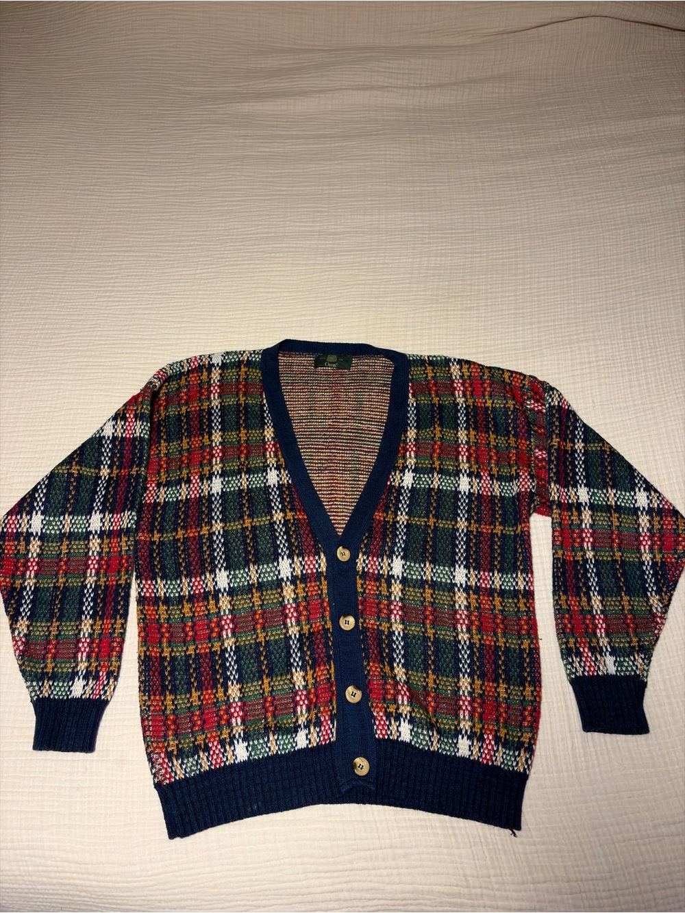 Men’s Orvis Plaid Cardigan Vintage